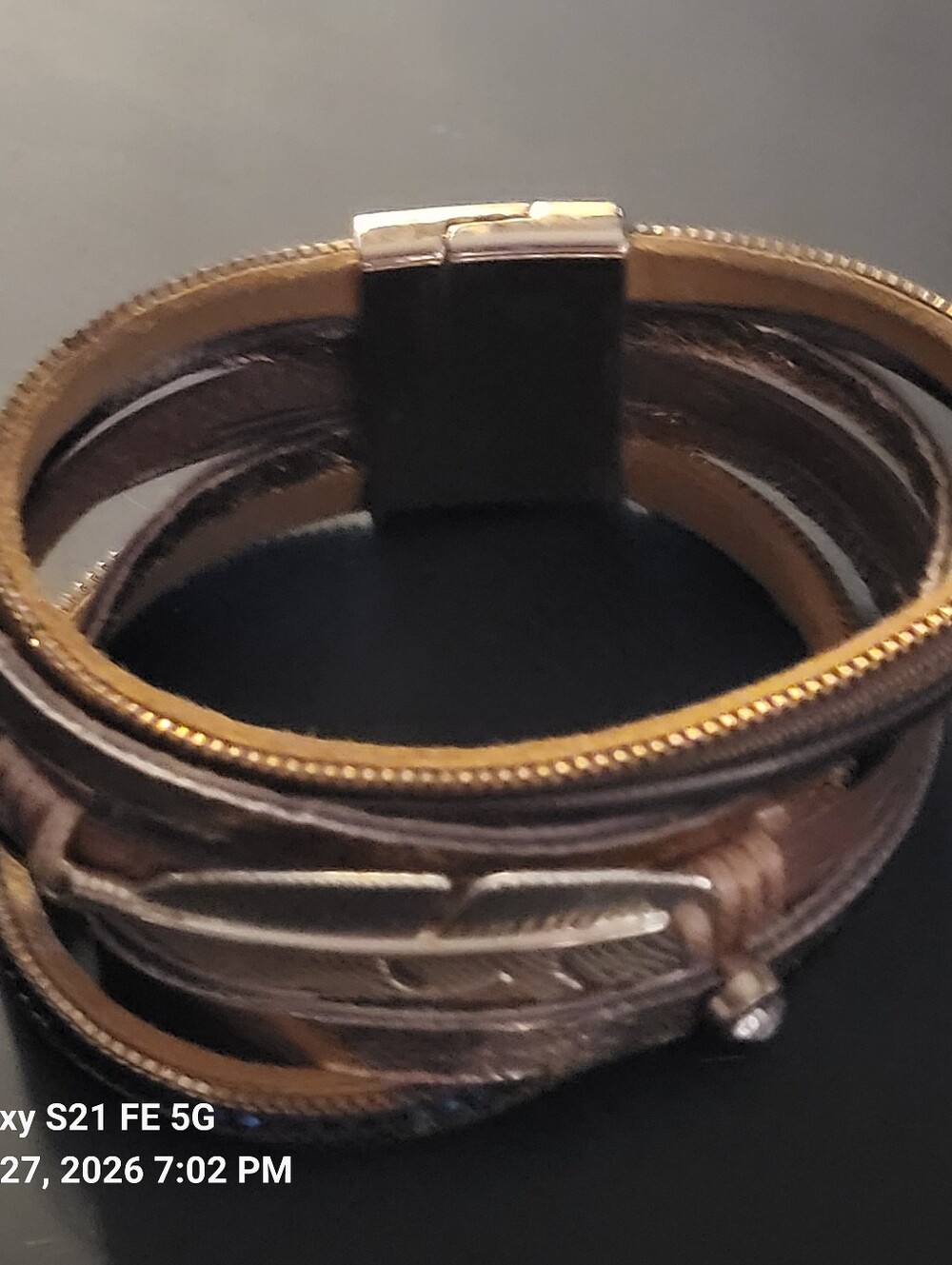 Native American Made Suede Bracelet